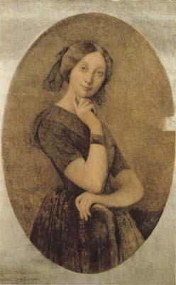 Jean Auguste Dominique Ingres Portrait of Vicomtesse Louise-Albertine d'Haussonville (mk04)